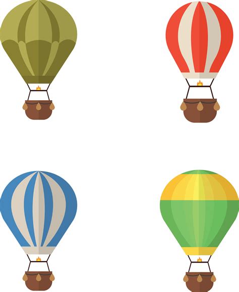 Hot Air Balloon Illustration Colorful For Decoration Design Vector Pro Vector Art At