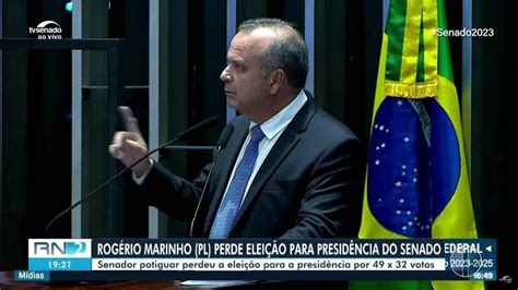 Rogério Marinho derrotado na disputa pela presidência do Senado será