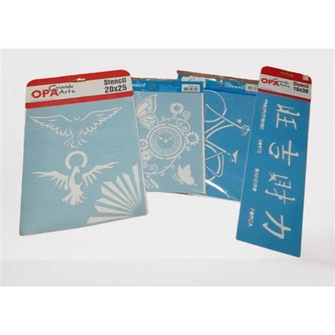 Kit 4 Stencil Para Pinturas Shopee Brasil