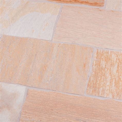 Seltra Natursteine Terrassenplatten RIO DORADO GELB CLASSIC Quarzit