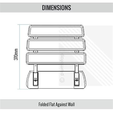 Ecospa Elegance Bathroom Mobility Aid • Wall Mounted Folding Shower