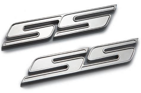 Camaro Ss Side Badge Set Black Or Chrome Chevymall