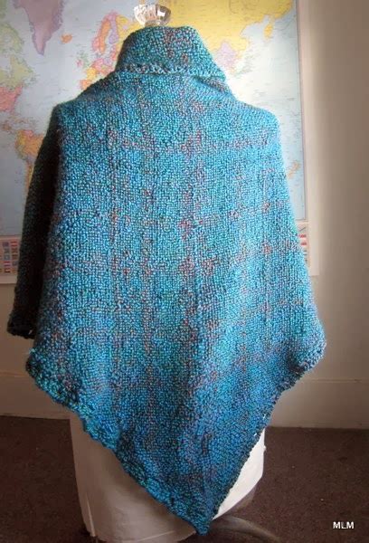 Sweet Leaf Notebook First Shawl On The Triangle Loom Finished