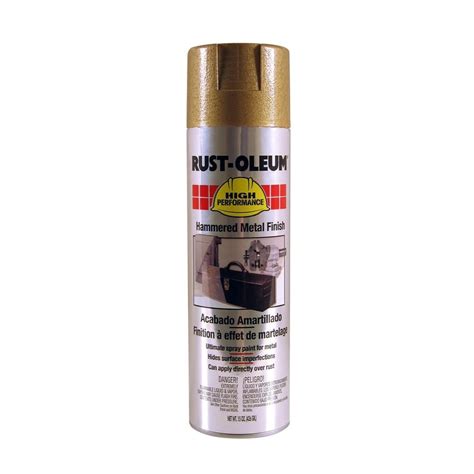 Shop Rust Oleum High Performance Gold Hammered Spray Paint Actual Net