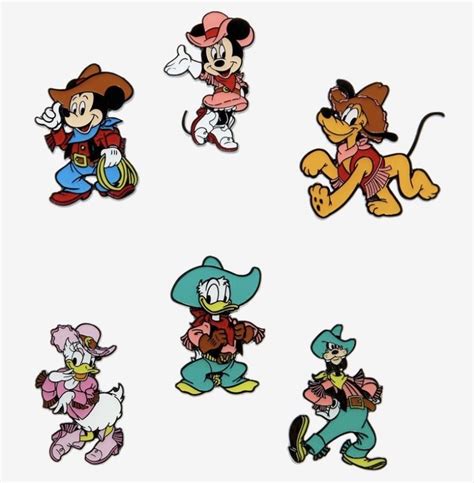 Mickey Mouse Winnie The Pooh Western Blind Box Pin Sets At Hot Topic Disney Pins Blog