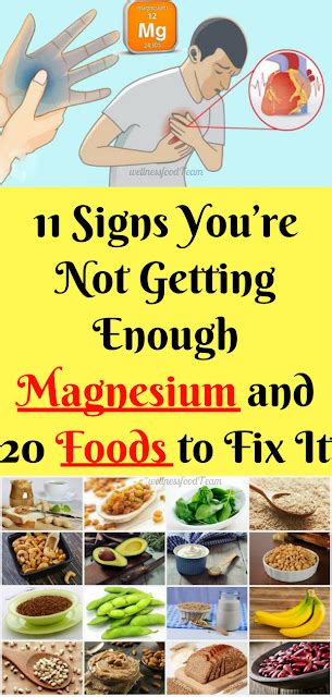 Health Discuss 11 Signs You’re Not Getting Enough Magnesium And 20 Foods To Fix It