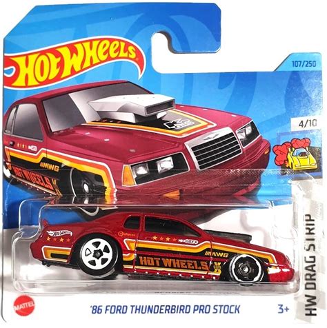 Hot Wheels 86 Ford Thunderbird Pro Stock Hw Drag Strip 2023