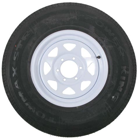 Karrier St R Radial Trailer Tire With White Wheel On