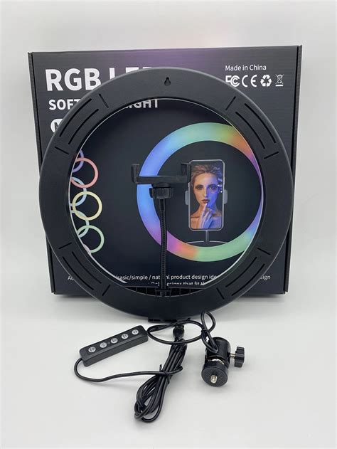 Mj Rgb Soft Ring Light Circle Photography Lighting Colour Led Rgb