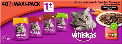 Whiskas Katzenfutter Klassische Auswahl In Sauce Hochwertiges