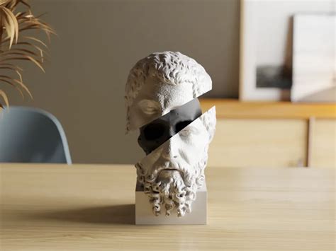 Insight Unveiled: Abstract Sculpture of Socrates by Collecticraft MakerWorld: Download Free 3D ...