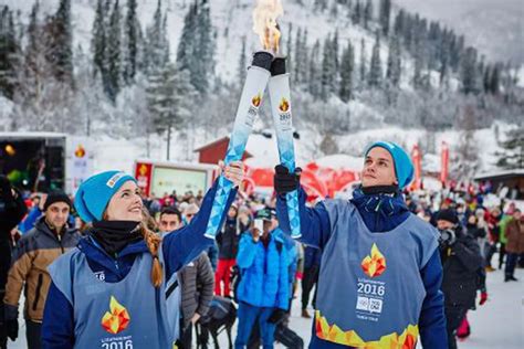 Lillehammer Youth Olympics Flame Visits Cradle Of Skiing