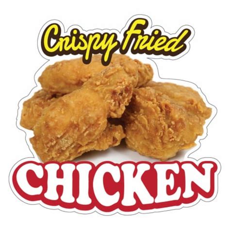 Signmission 12 In Crispy Fried Chicken Decal Concession Stand Food