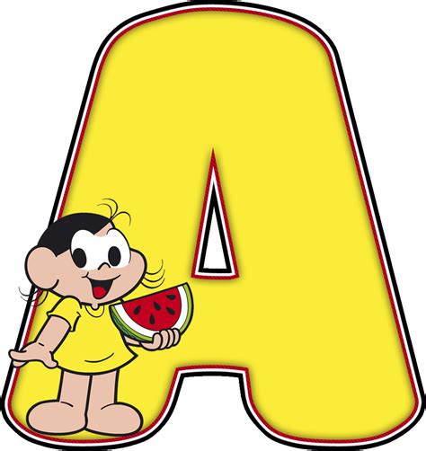 Alfabeto Decorativo Alfabeto Turma Da Monica 2 Png Letras