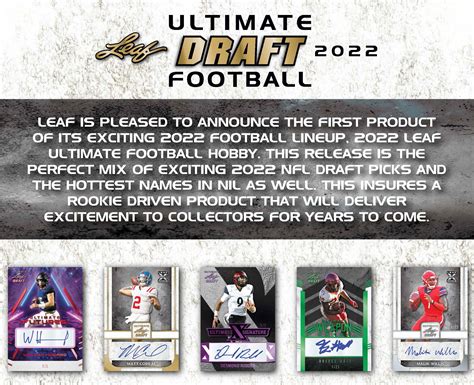 2022 Leaf Ultimate Draft Football Cards