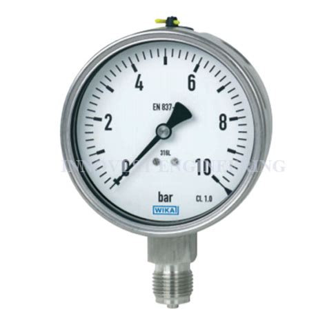 Wika Fully Stainless Steel Oil Filled Pressure Gauge Lower Mount