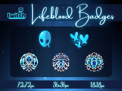 Hollow Knight Lifeblood Charm Badges Twitch Badges Sub Badges Bit