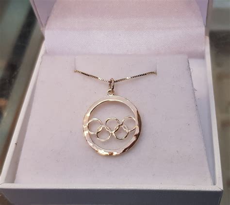 Olympic Games Symbol Rings Pendant And Necklace All Made Etsy