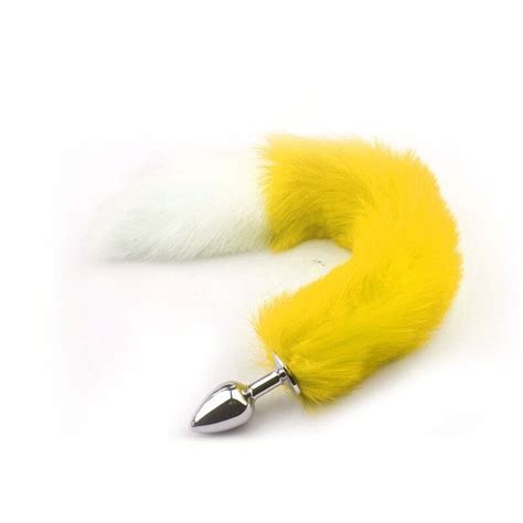 Juguetes Sexuales Para Mujer Cosplay Fox Mask Tail Anal Plug Metal Anus