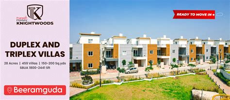 Duplex, Triplex Villas for Sale in Beeramguda | 3, 4 BHK Villas for ...