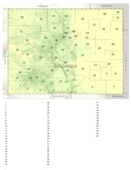 The Counties of Colorado by Sissyfyia Creations | TPT