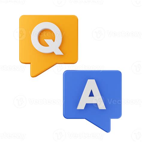 3d Frequently Asked Questions Icon Illustration Render 22359434 Png