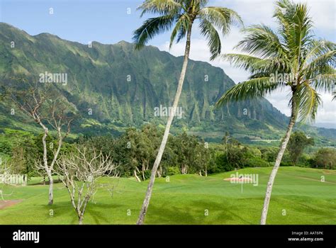 Koolau Golf Course, Oahu, Hawaii Stock Photo - Alamy