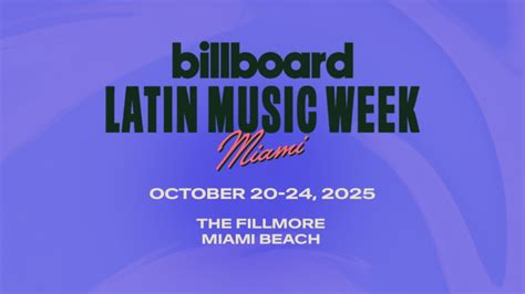 La Semana Billboard de la Música Latina regresa a Miami en octubre de