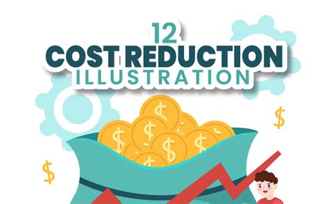 12 Ilustración de negocios de reducción de costos