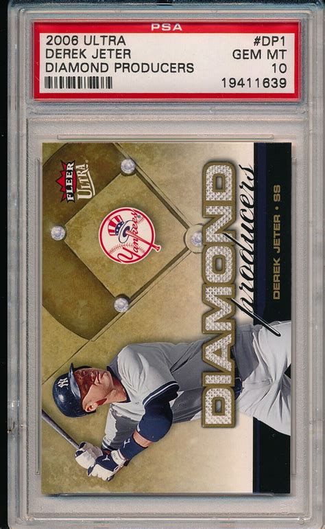 Ultra Derek Jeter Diamond Producers Dp Psa Gem Mint Yankees