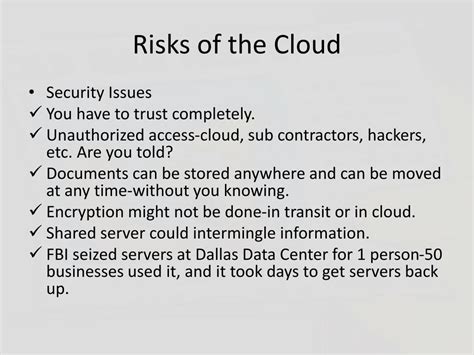 Ppt Cloud Computing The Basics Benefits And Risks Powerpoint