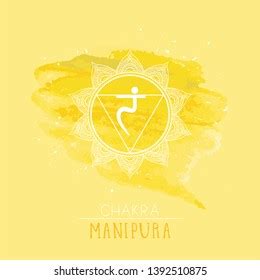 Third Chakra Illustration Vector Manipura Stock Vector Royalty Free