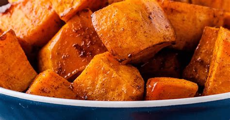 Honey Cinnamon Roasted Sweet Potato Cubes Nmami Life