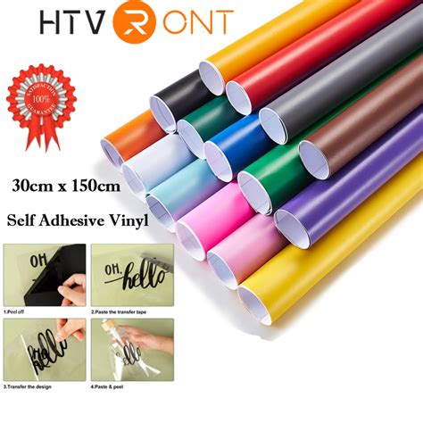 Htvront Self Adhesive Vinyl Roll In Ft Cm Cm Permanent Sign