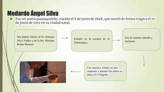 Medardo Angel Silva Diapositivas Ppt