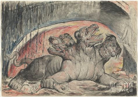 William Blake Illustrations To Dantes Divine Comedy Cerberus