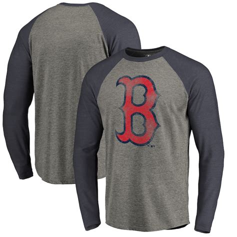 Mens Boston Red Sox Fanatics Branded Graynavy Distressed Team Big