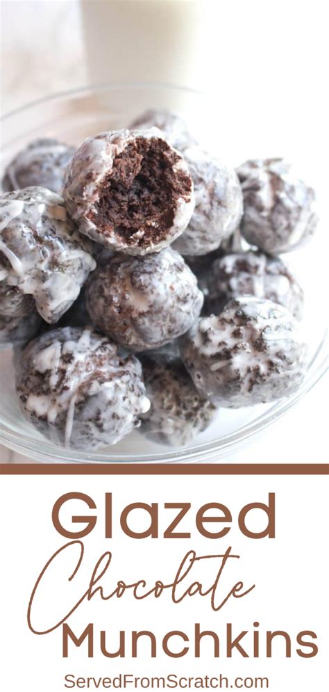 Glazed chocolate munchkins donut holes – Artofit