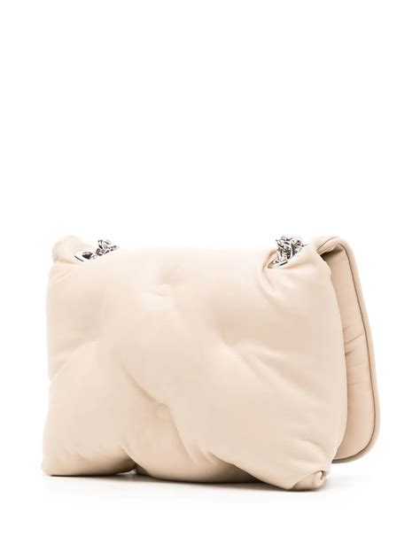 Maison Margiela Small Glam Slam Flap Shoulder Bag In Nude ModeSens