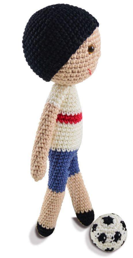 Amigurumi Jogador De Futebol Croch Material E Receita Bigtudo