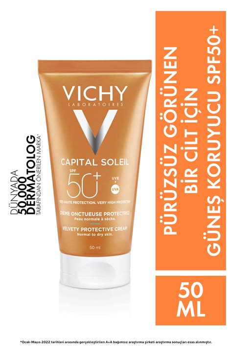 Vichy Capital Soleil Velvety Cream Çok Yüksek Korumalı Yüz Güneş Kremi ...