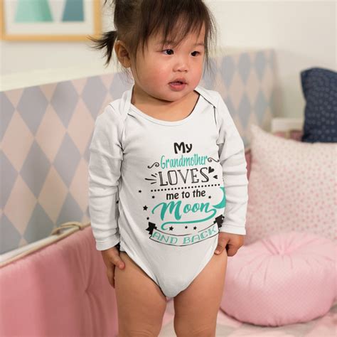 My Grandmother Loves Me To The Moon And Back Onesie® Grandmother Baby