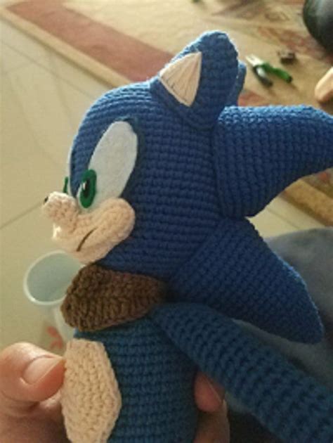 Sonic The Hedgehog And Shadow The Hedgehog Crochet Doll Etsy Espa A