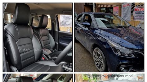 New Baleno 2022 Airbag Friendly Seat Covers Baleno Black Leather Seat Covers Youtube