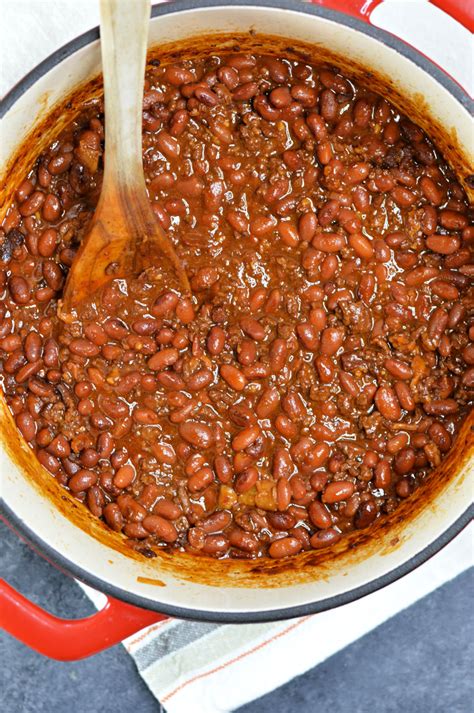 Recipe For Baked Beans With Ground Beef Design Corral