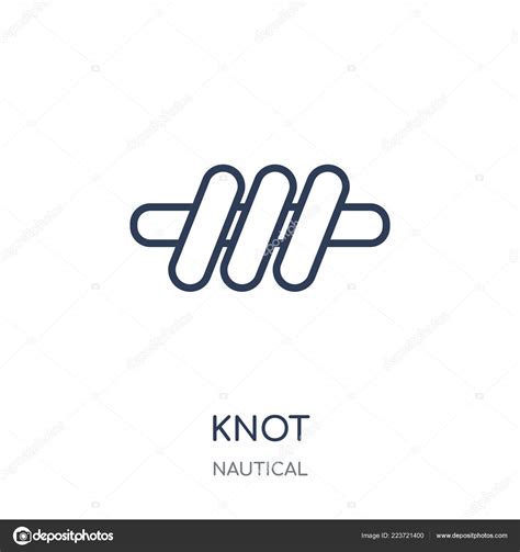 Knot Icon Knot Linear Symbol Design Nautical Collection Simple Outline ...