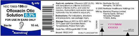 Ofloxacin Otic Solution 03 Sterilerx Only