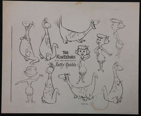 The Flintstones Model Sheet Id Junhbmodel9204