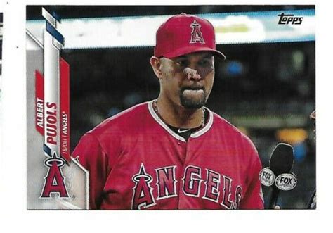 Topps Update Albert Pujols Sp Photo Image Variation Angels U