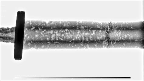 X ray scan of one of the swords from Székesfehérvár Rádiótelep